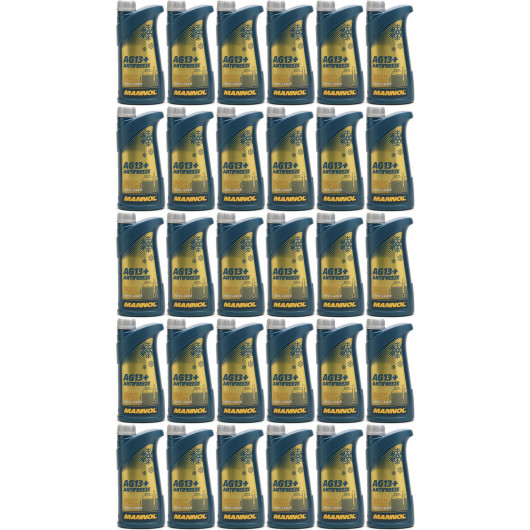 Mannol Kühlerfrostschutz Antifreeze AG13+ -40 Fertigmischung 30x 1l = 30 Liter