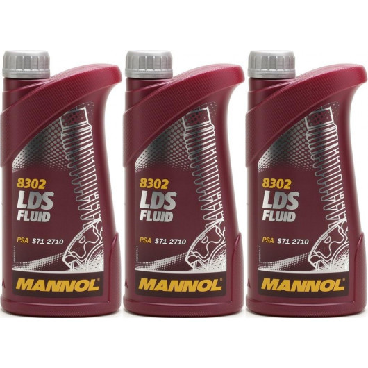 MANNOL LDS Fluid Hydrauliköl 3x 1l = 3 Liter