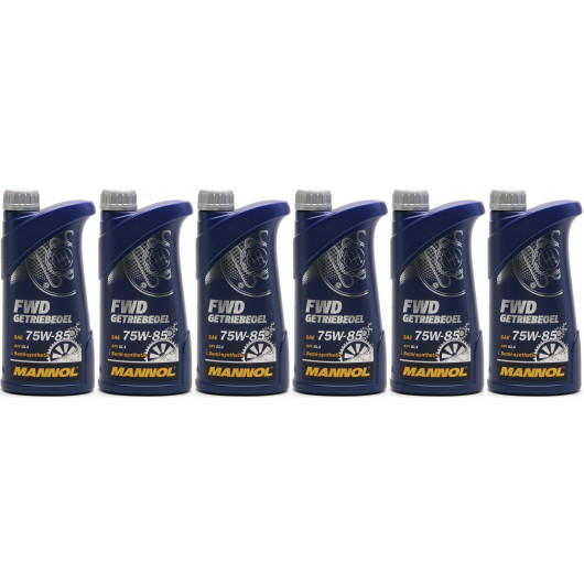 MANNOL FWD Getriebeöl 75W-85 API GL 4 6x 1l = 6 Liter
