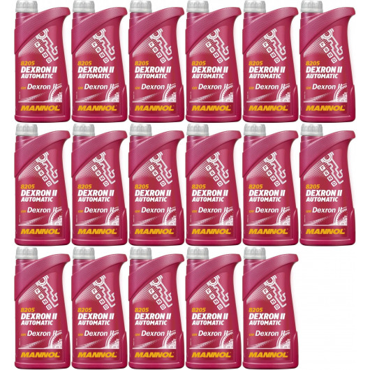 Aceite De Transmisión Automática MANNOL DEXRON II ATF - 4 Litros, Color Rojo, Para Múltiples Especificaciones