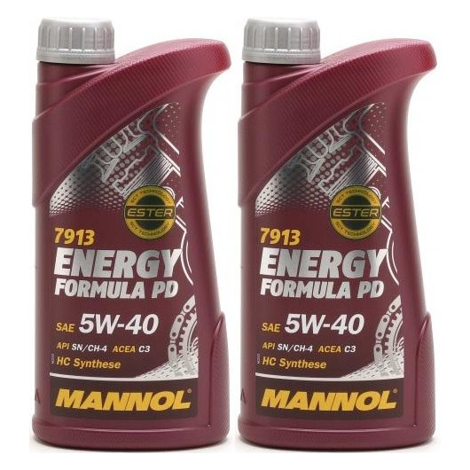 MANNOL Energy Formula PD 5W-40 Motoröl 2x 1l = 2 Liter - SAE 5W-40 ...