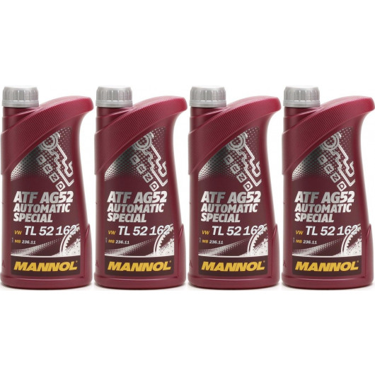 MANNOL ATF AG52 Automatic Special 4x 1l = 4 Liter - ATF ...