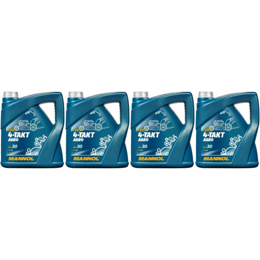 MANNOL 4-Takt Agro SAE 30 4x 4l = 16 Liter