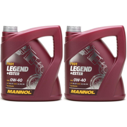 MANNOL 0W-40 Motoröl 4L Mannol Legend Ester Motoröl 0W-40 BMW LL-04 VW 502.00 505.00 MB 229.3 229.5 Ölwechsel 5w40