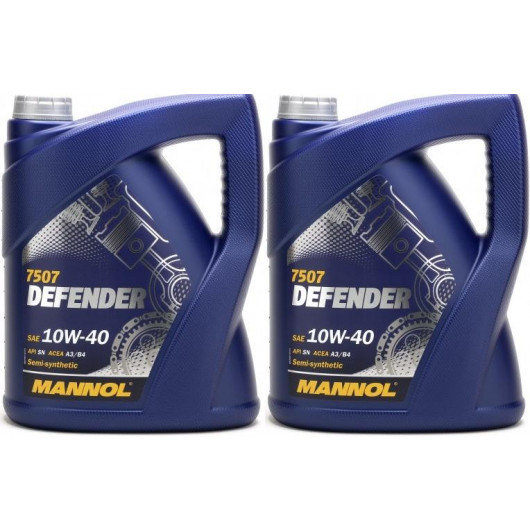 Mannol Defender 10W-40 Diesel & Benziner Motoröl 2x 5 = 10 Liter - SAE ...