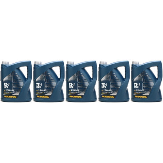 MANNOL Motoröl 10L 15W-40 TS-1 SHPD + 2x Motor Flush Additiv – Für LKW & Busse