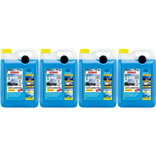 Sonax 03325050 AntiFrost & KlarSicht CLASSIC Citrusduft Konzentrat 4x5= 20 Liter