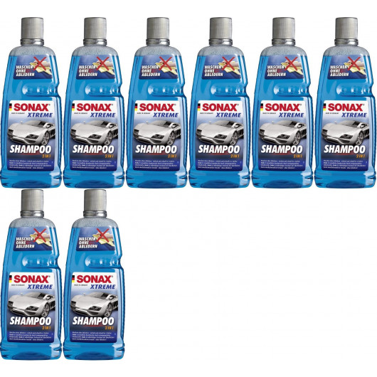 Sonax Xtreme ActiveShampoo 2 in 1, 8x 1l = 8 Liter