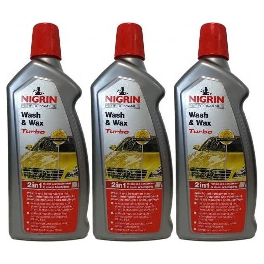 Nigrin Performance Wash & Wax Turbo 1000ml 3x 1l = 3 Liter