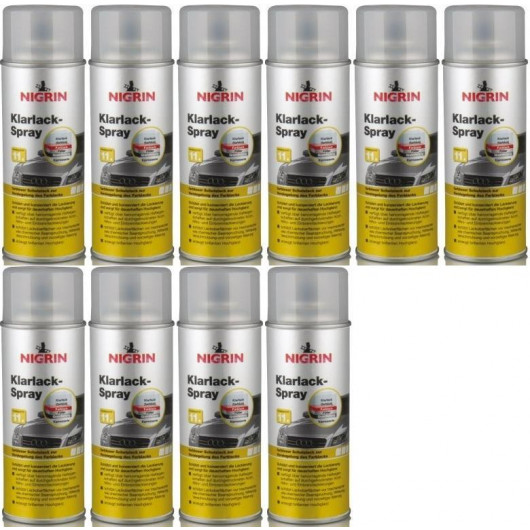 Nigrin Klarlack Spray 10x 400 Milliliter