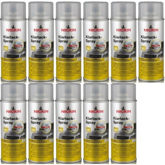 Nigrin Klarlack Spray 11x 400 Milliliter