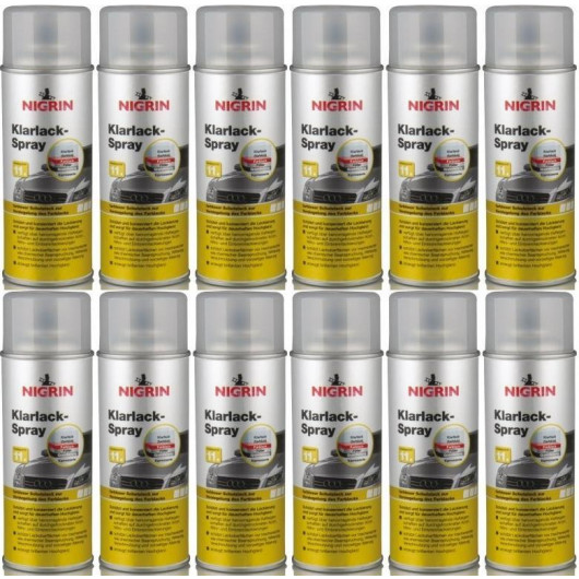 Nigrin Klarlack Spray 12x 400 Milliliter