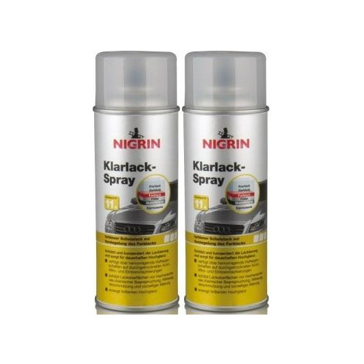 Nigrin Klarlack Spray 2x 400 Milliliter