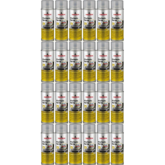 Nigrin Klarlack Spray 24x 400 Milliliter