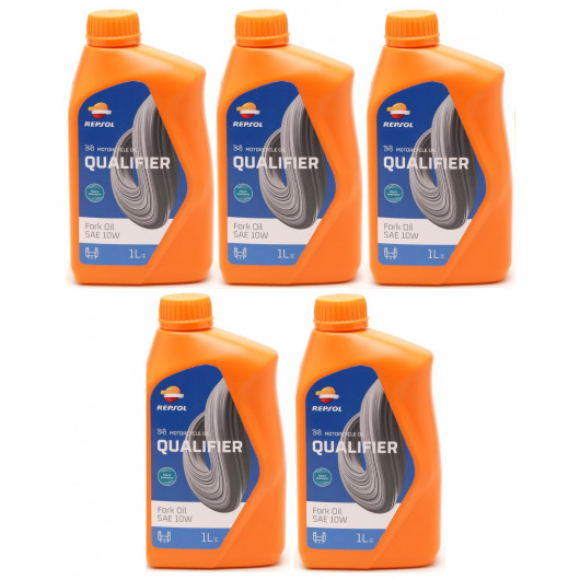 Repsol Motorrad Gabelöl MOTO FORK OIL 10W 1 Liter 5x 1l = 5 Liter