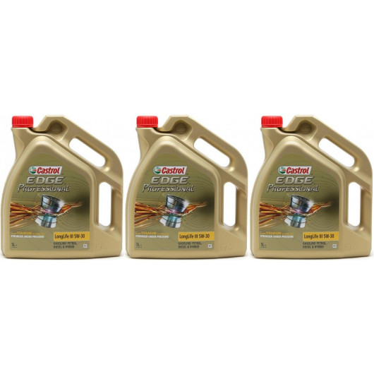 Castrol Edge Professional Longlife III Fluid Titanium (ex FST) 5W-30 3x 5 = 15l