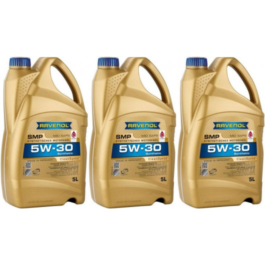 Ravenol RAVENOL SMP SAE 5W-30 Motoröl 3x 5 = 15 Liter