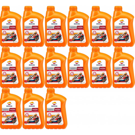 Repsol Motorrad Motoröl MOTO RACING 4T 10W50 1 Liter 15x 1l = 15 Liter