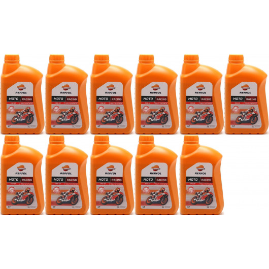 Repsol Motorrad Motoröl MOTO RACING 4T 15W50 1 Liter 11x 1l = 11 Liter