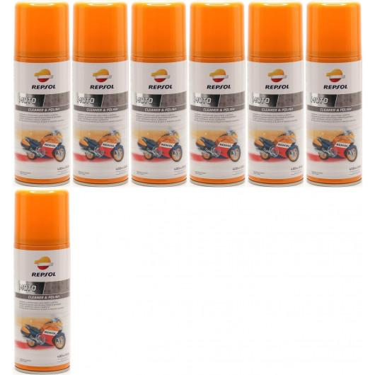 Repsol Motorrad MOTO CLEANER & POLISH 7x 400 Milliliter