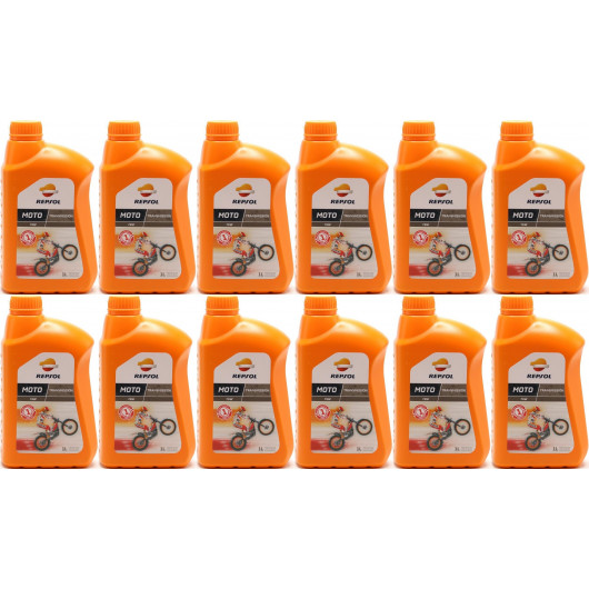 Repsol Motorrad Getriebeöl MOTO TRANSMISSION 75W 1 Liter 12x 1l = 12 Liter