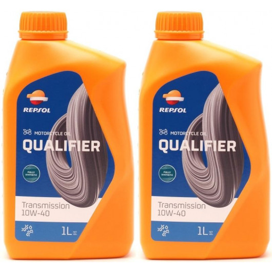 Repsol Motorrad Getriebeöl QUALIFIER TRANSMISION 10W-40 1 Liter 2x 1l = 2 Liter