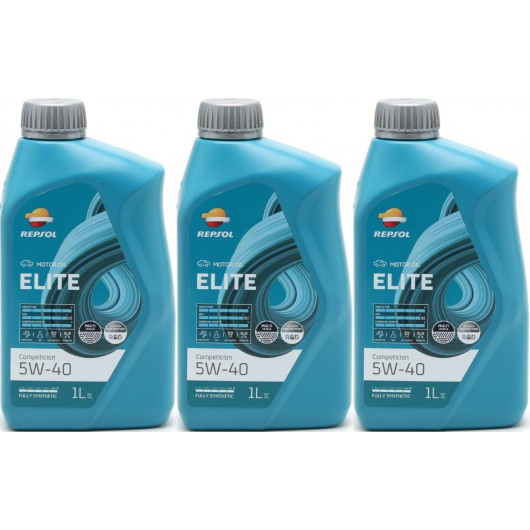 Repsol Motoröl ELITE COMPETICION 5W40 1 Liter 3x 1l = 3 Liter