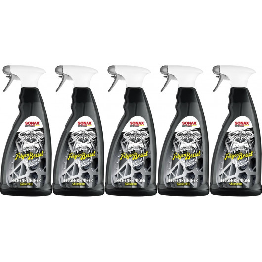 SONAX FelgenBeast NEU 1 l 5x 1l = 5 Liter