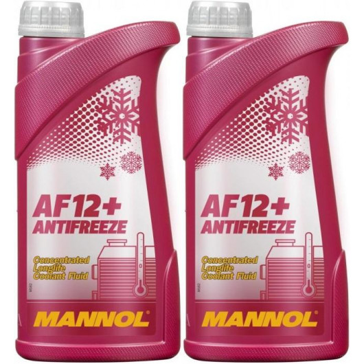 MANNOL Kühlerfrostschutz AF12+ 2x 1l = 2 Liter