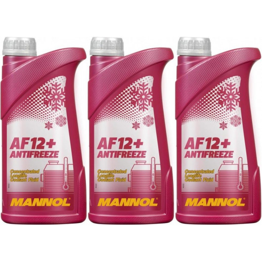 MANNOL Kühlerfrostschutz AF12+ 3x 1l = 3 Liter