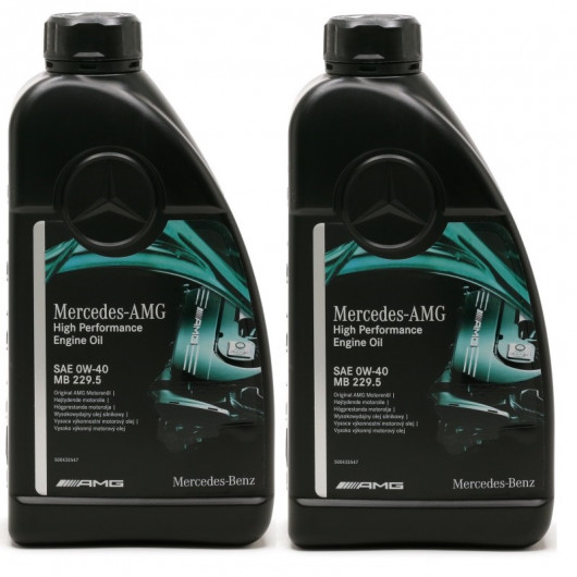 Original Mercedes Benz AMG High Performance MB 229.5 0W-40 Motoröl 2x 1l=2 Liter