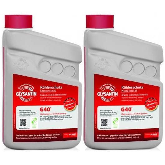 BASF Glysantin G40 Kühlerschutz Konzentrat 1 Liter 2x 1l = 2 Liter 