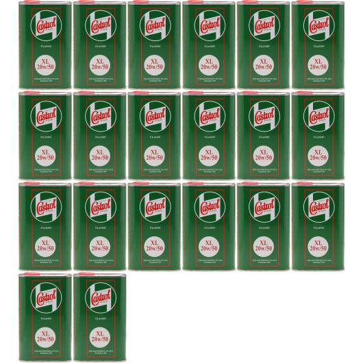 Castrol Classic XL 20W-50 Oldtimer Öl / Classic Cars Motoröl 20x 1l = 20 Liter