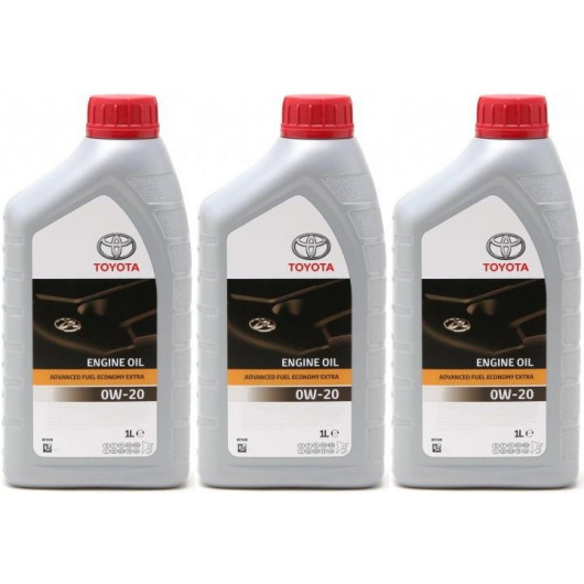 Original Toyota Advanced Fuel Economy AFE 0W-20 Motoröl 3x 1l = 3 Liter