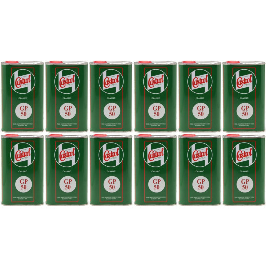 Castrol Classic GP SAE 50 Oldtimer Einbereichs Motoröl 12x 1l = 12 Liter