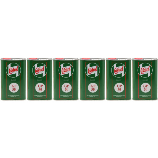 Castrol Classic GP SAE 50 Oldtimer Einbereichs Motoröl 6x 1l = 6 Liter