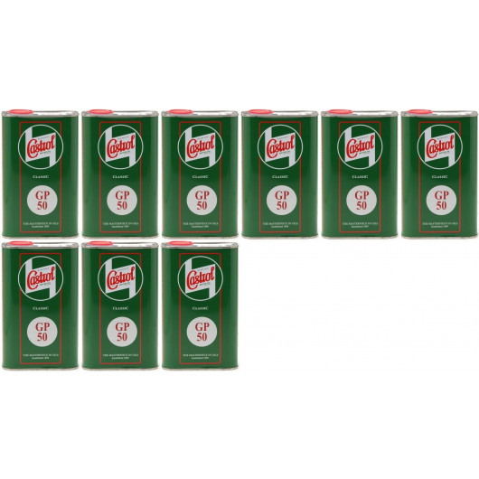 Castrol Classic GP SAE 50 Oldtimer Einbereichs Motoröl 9x 1l = 9 Liter