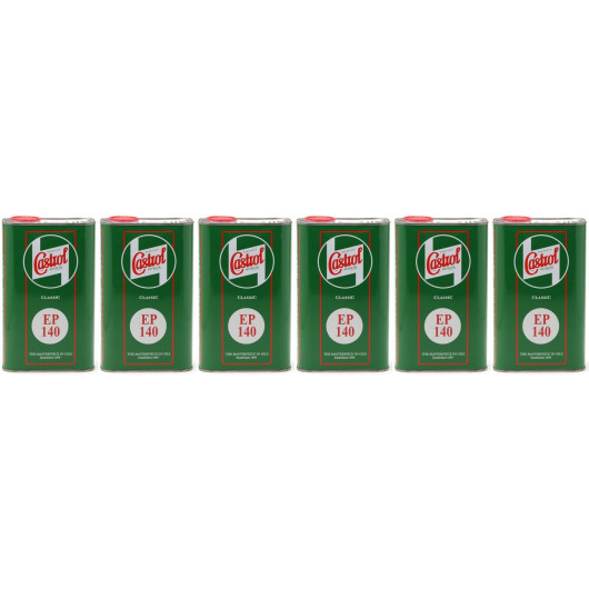 Castrol Classic EP SAE 140 Extreme Pressure API GL 4 Getriebeöl 6x 1l = 6 Liter