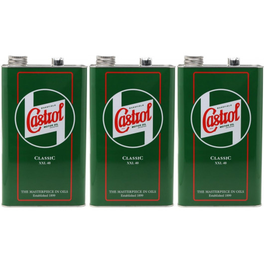 Castrol Classic XXL SAE 40 Oldtimer Einbereichs Motoröl 3x 5 = 15 Liter