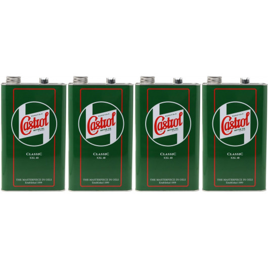 Castrol Classic XXL SAE 40 Oldtimer Einbereichs Motoröl 4x 5 = 20 Liter