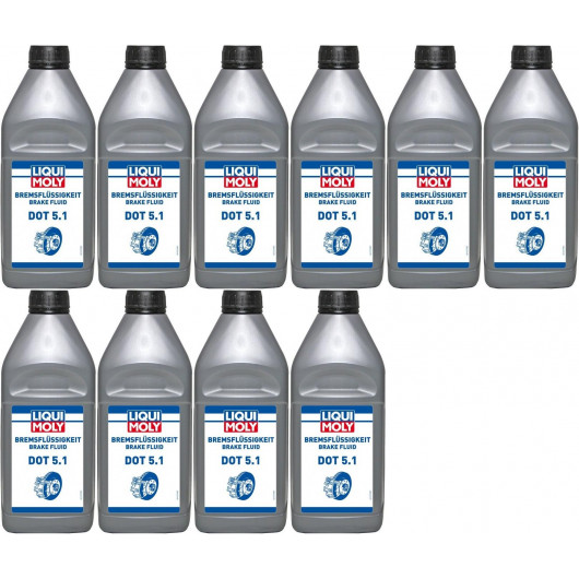 Liqui Moly 21162 Bremsflüssigkeit DOT 5.1 10x 1l = 10 Liter