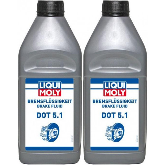 Liqui Moly 21162 Bremsflüssigkeit DOT 5.1 2x 1l = 2 Liter