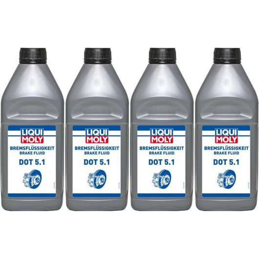 Liqui Moly 21162 Bremsflüssigkeit DOT 5.1 4x 1l = 4 Liter