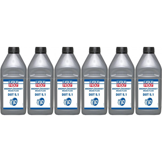 Liqui Moly 21162 Bremsflüssigkeit DOT 5.1 6x 1l = 6 Liter