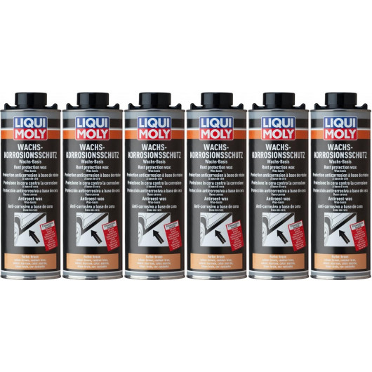 Liqui Moly 6104 Wachs-Korrosions-Schutz braun/transparent 6x 1l = 6 Liter