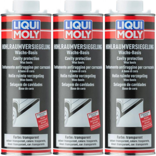 Liqui Moly 6116 Hohlraumversiegelung transparent 3x 1l = 3 Liter