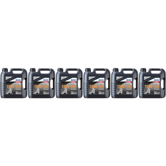 Liqui Moly 3058 Motorbike 4T 15W-50 Offroad 6x 4l = 24 Liter