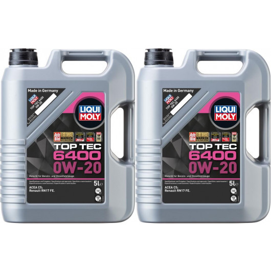Liqui Moly 21585 Top Tec 6400 0W-20 2x 5 = 10 Liter