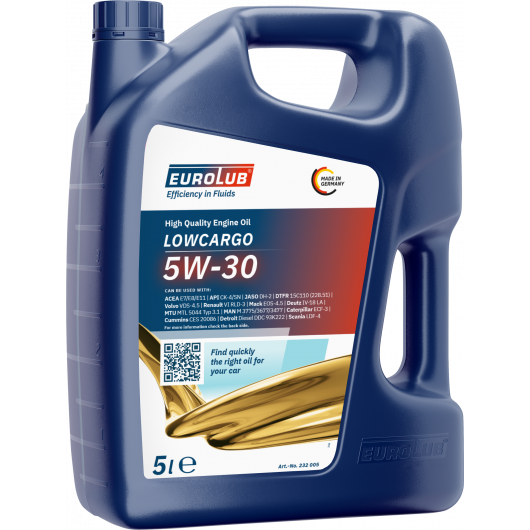 Eurolub Lowcargo SAE 5W-30 5l