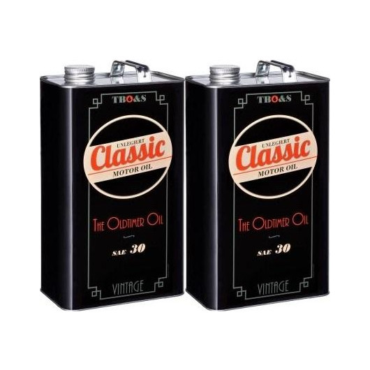 TBO&S Classic Motoröl SAE 30 - unlegiert für Oldtimer 2x 5 = 10 Liter